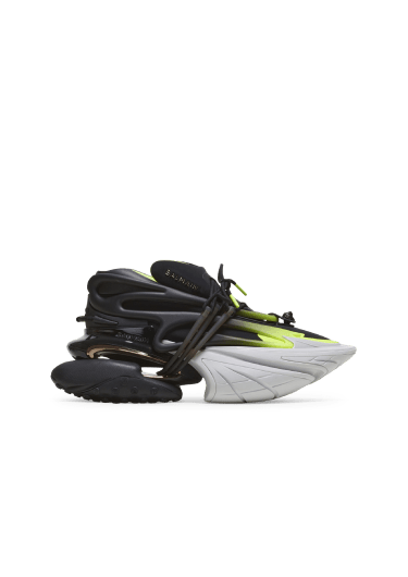 Fluorescent Unicorn trainers in neoprene and leather